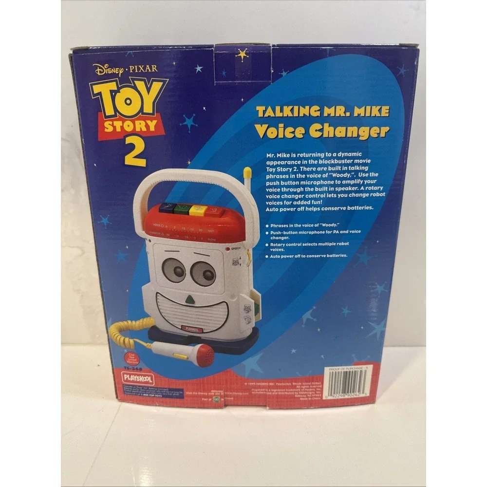 Toy Story 2 Talking Mr. Mike Voice Changer Disney Pixar W Box Needs Batteries A